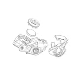 Sram Spare Wireless Blip Mounting Kit (2 Brackets 2 Plastic Sleeves Tape) Spares & Accessories